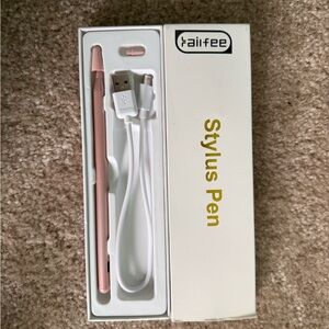 Pink Stylus Pen with USB Cable